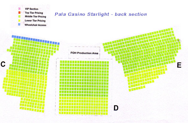 Freedom Hill Detailed Seating Chart