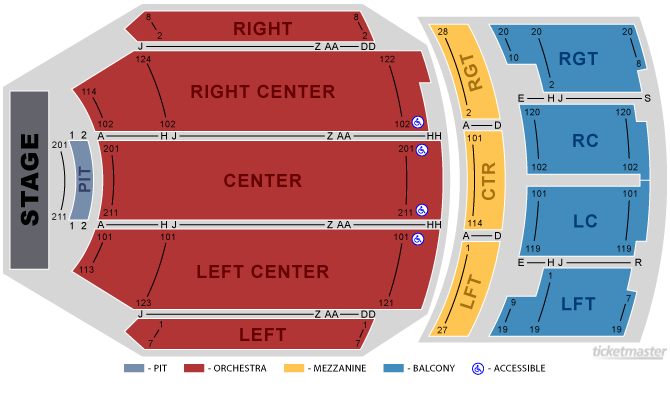 Kirby Center Concerts Seating Chart